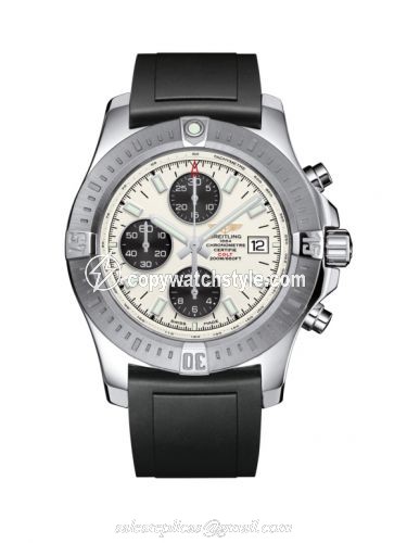 Breitling Colt Chronograph Automatic Stainless Steel / Stratus Silver / Rubber / Pin A1338811/G804/131S/A20S.1