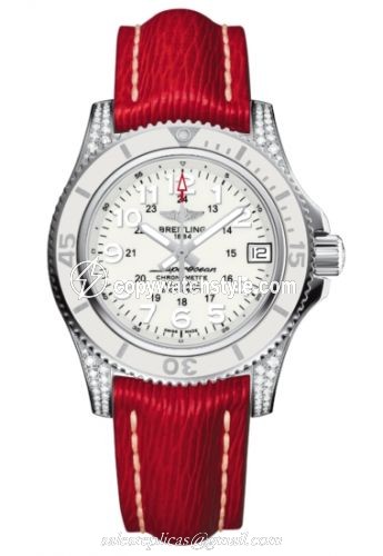 Breitling Superocean II 36 Diamond / White / Sahara A1731267.A775.251X Breitling Superocean II 36 Diamond / White / Sahara A1731267.A775.251X