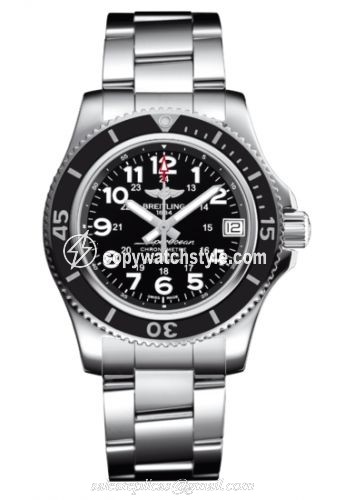 Breitling Superocean II 36 Black / Bracelet A17312C9/BD91/179A Breitling Superocean II 36 Black / Bracelet A17312C9/BD91/179A