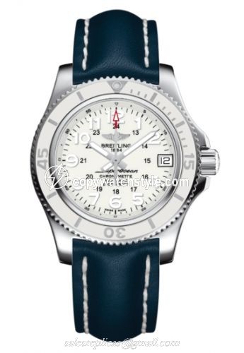 Breitling Superocean II 36 White / Calf A17312D2A775199X