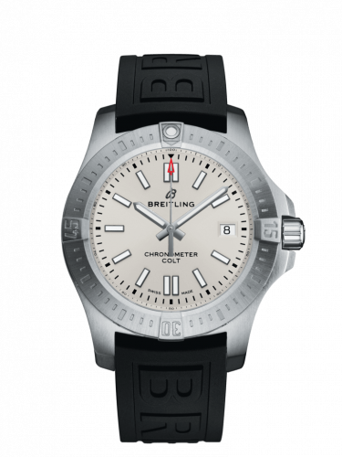 Breitling Chronomat Colt 41 Automatic Silver / Rubber / Folding A17313101G1S1 Breitling Chronomat Colt 41 Automatic Silver / Rubber / Folding A17313101G1S1