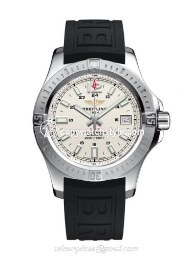 Breitling Colt 41 Automatic Stratus Silver / Rubber A1731311.G820.150S