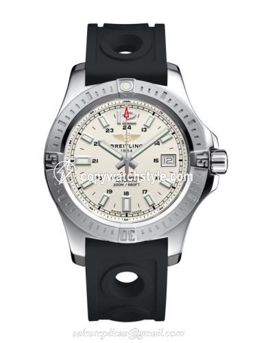 Breitling Colt 41 Automatic Stratus Silver / Rubber A1731311.G820.225S Breitling Colt 41 Automatic Stratus Silver / Rubber A1731311.G820.225S