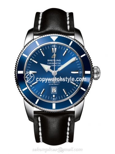Breitling Superocean Heritage 46 Stainless Steel / Blue / Blue / Calf A1732016.C734.441X Breitling Superocean Heritage 46 Stainless Steel / Blue / Blue / Calf A1732016.C734.441X