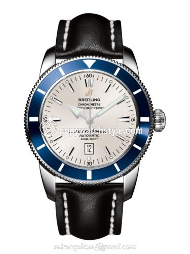 Breitling Superocean Heritage 46 Stainless Steel / Blue / Stratus Silver / Calf A1732016.G642.441X