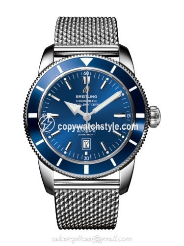 Breitling Superocean Heritage 46 Stainless Steel / Blue / Blue / Milanese A1732016.C734.144A
