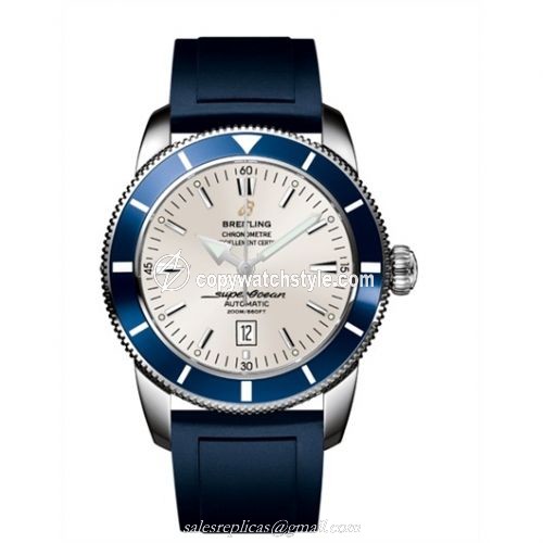 Breitling Superocean Heritage 46 Stainless Steel / Blue / Stratus Silver / Rubber A1732016.G642.139S Breitling Superocean Heritage 46 Stainless Steel / Blue / Stratus Silver / Rubber A1732016.G642.139S