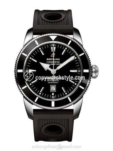 Breitling Superocean Heritage 46 Stainless Steel / Black / Black / Rubber A1732024.B868.201S Breitling Superocean Heritage 46 Stainless Steel / Black / Black / Rubber A1732024.B868.201S