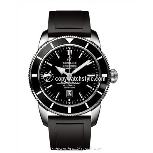 Breitling Superocean Heritage 46 Stainless Steel / Black / Black / Rubber A1732024.B868.135S Breitling Superocean Heritage 46 Stainless Steel / Black / Black / Rubber A1732024.B868.135S