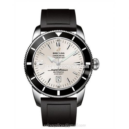 Breitling Superocean Heritage 46 Stainless Steel / Black / Stratus Silver / Rubber A1732024.G642.135S