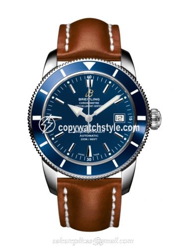 Breitling Superocean Heritage 42 Stainless Steel / Blue / Gun Blue / Calf A1732116.C832.433X Breitling Superocean Heritage 42 Stainless Steel / Blue / Gun Blue / Calf A1732116.C832.433X