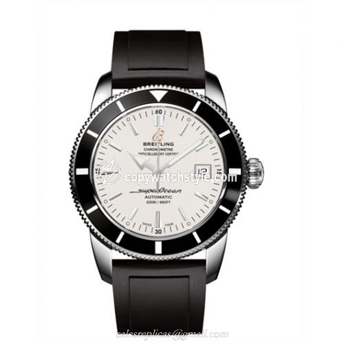Breitling Superocean Heritage 42 Stainless Steel / Black / Stratus Silver / Rubber A1732124.G717.131S