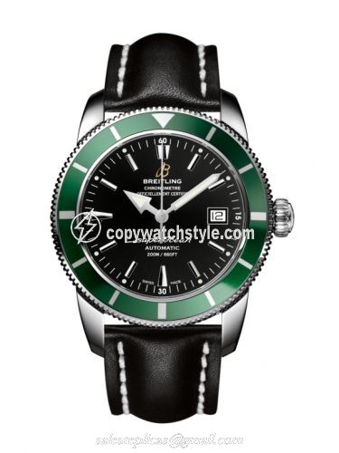 Breitling Superocean Heritage 42 Stainless Steel / Green / Volcano Black / Calf A1732136.BA61.435X Breitling Superocean Heritage 42 Stainless Steel / Green / Volcano Black / Calf A1732136.BA61.435X