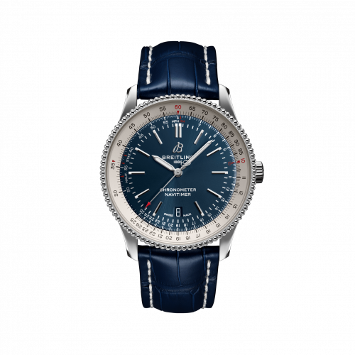 Breitling Navitimer Automatic 41 Automatic Stainless Steel / Blue / Croco / Folding A17326211C1P4 Breitling Navitimer Automatic 41 Automatic Stainless Steel / Blue / Croco / Folding A17326211C1P4