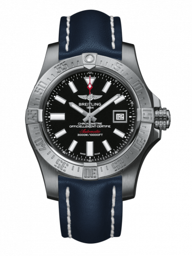 Breitling Avenger II Seawolf Stainless Steel / Volcano Black / Calf / Pin A1733110/BC30/105X/A20BASA.1 Breitling Avenger II Seawolf Stainless Steel / Volcano Black / Calf / Pin A1733110/BC30/105X/A20BASA.1