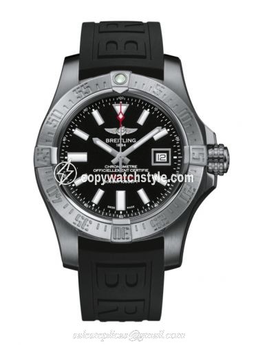 Breitling Avenger II Seawolf Stainless Steel / Volcano Black / Rubber / Pin A1733110/BC30/152S/A20SS.1