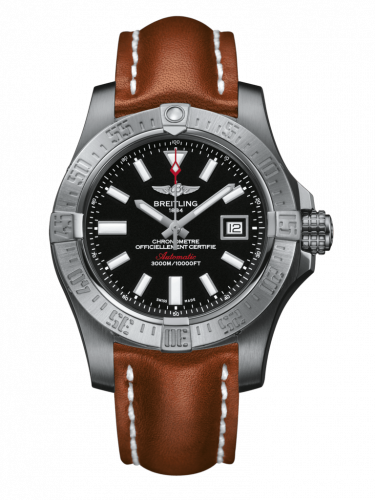 Breitling Avenger II Seawolf Stainless Steel / Volcano Black / Calf / Folding A1733110/BC30/434X/A20DSA.1
