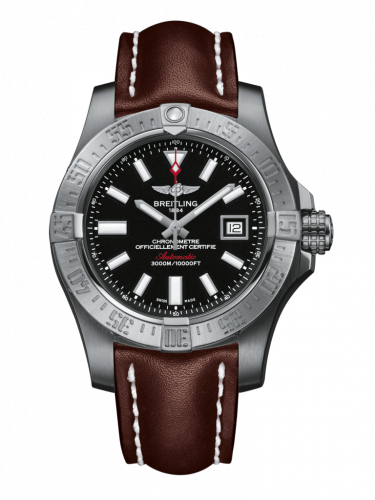 Breitling Avenger II Seawolf Stainless Steel / Volcano Black / Calf / Folding A1733110/BC30/438X/A20DSA.1 Breitling Avenger II Seawolf Stainless Steel / Volcano Black / Calf / Folding A1733110/BC30/438X/A20DSA.1