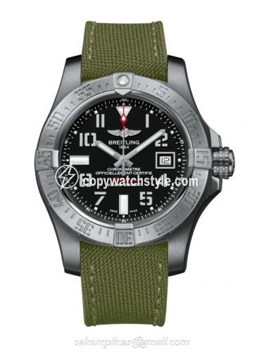 Breitling Avenger II Seawolf Stainless Steel / Volcano Black / Military / Pin A1733110/BC31/106W/A20BASA.1 Breitling Avenger II Seawolf Stainless Steel / Volcano Black / Military / Pin A1733110/BC31/106W/A20BASA.1