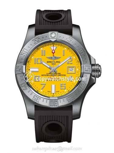 Breitling Avenger II Seawolf Stainless Steel / Cobra Yellow / Rubber / Folding A1733110/I519/200S/A20DSA.2