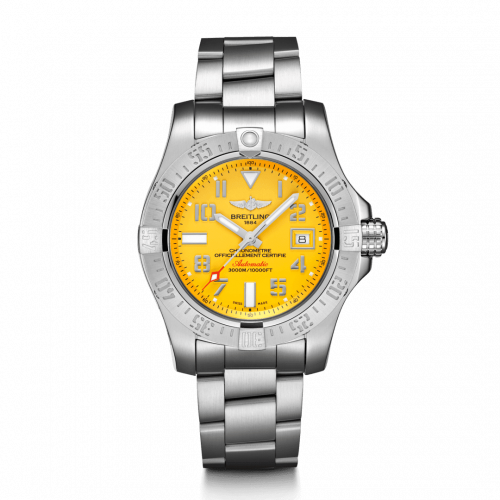 Breitling Avenger II Seawolf Stainless Steel / Cobra Yellow / Bracelet A17331101I1A1 Breitling Avenger II Seawolf Stainless Steel / Cobra Yellow / Bracelet A17331101I1A1