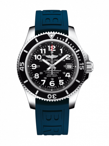 Breitling Superocean II 42 Stainless Steel / Volcano Black / Rubber / Pin A17365C9/BD67/148S/A18S.1 Breitling Superocean II 42 Stainless Steel / Volcano Black / Rubber / Pin A17365C9/BD67/148S/A18S.1