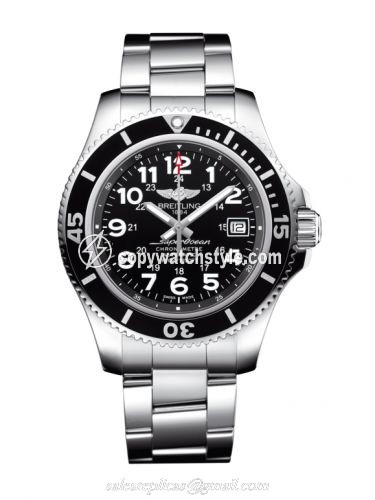Breitling Superocean II 42 Stainless Steel / Volcano Black / Bracelet A17365C91B1A1 Breitling Superocean II 42 Stainless Steel / Volcano Black / Bracelet A17365C91B1A1