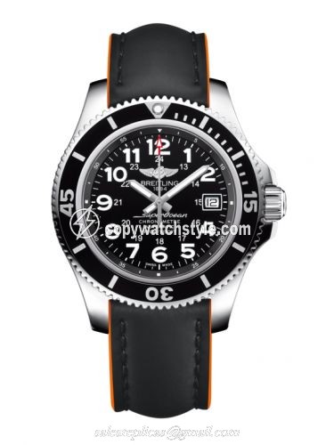Breitling Superocean II 42 Stainless Steel / Volcano Black / Rubber A17365C9.BD67.244X