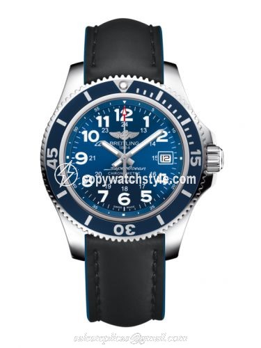 Breitling Superocean II 42 Stainless Steel / Blue / Mariner Blue / Rubber / Pin A17365D1/C915/223X/A18BA.1
