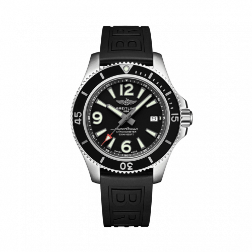 Breitling Superocean 42 Stainless Steel / Black / Rubber / Folding A17366021B1S2
