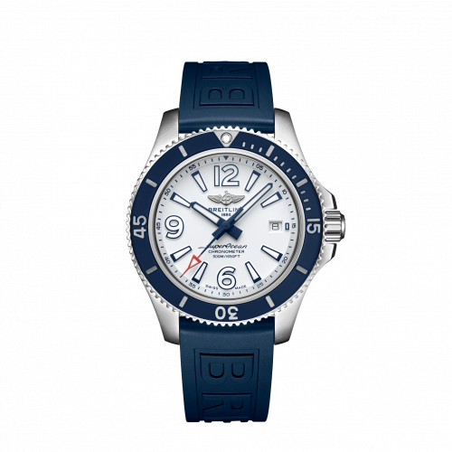 Breitling Superocean 42 Stainless Steel / White / Rubber / Pin A17366D81A1S1 Breitling Superocean 42 Stainless Steel / White / Rubber / Pin A17366D81A1S1