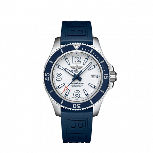 Breitling Superocean 42 Stainless Steel / White / Rubber / Folding A17366D81A1S2 Breitling Superocean 42 Stainless Steel / White / Rubber / Folding A17366D81A1S2