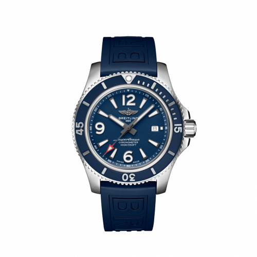 Breitling Superocean 44 Stainless Steel / Blue / Rubber / Folding A17367D81C1S2 Breitling Superocean 44 Stainless Steel / Blue / Rubber / Folding A17367D81C1S2