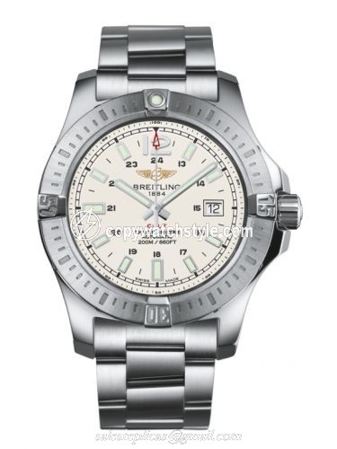 Breitling Colt 44 Automatic Stratus Silver / Bracelet A1738811.G791.173A Breitling Colt 44 Automatic Stratus Silver / Bracelet A1738811.G791.173A