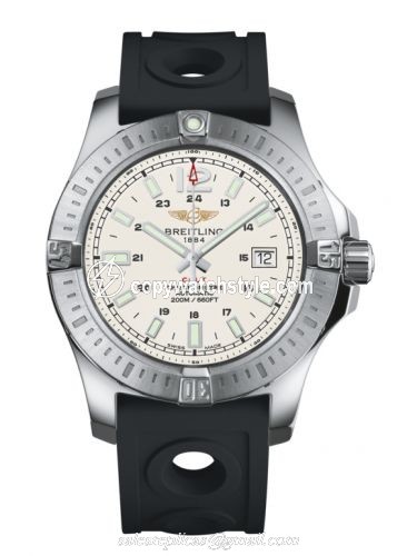 Breitling Colt 44 Automatic Stratus Silver / Rubber A1738811.G791.227S