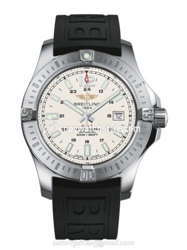 Breitling Colt 44 Automatic Stratus Silver / Rubber A1738811.G791.152S