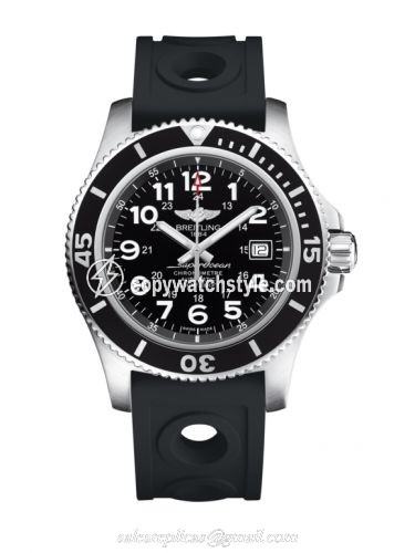 Breitling Superocean II 44 Stainless Steel / Black / Volcano Black / Ocean Racer II / Pin A17392D7/BD68/227S/A20SS.1 Breitling Superocean II 44 Stainless Steel / Black / Volcano Black / Ocean Racer II / Pin A17392D7/BD68/227S/A20SS.1