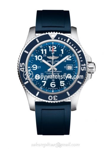 Breitling Superocean II 44 Stainless Steel / Blue / Mariner Blue / Rubber A17392D8.C910.145S Breitling Superocean II 44 Stainless Steel / Blue / Mariner Blue / Rubber A17392D8.C910.145S
