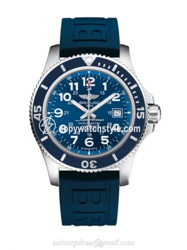 Breitling Superocean II 44 Stainless Steel / Blue / Mariner Blue / Rubber A17392D8.C910.158S