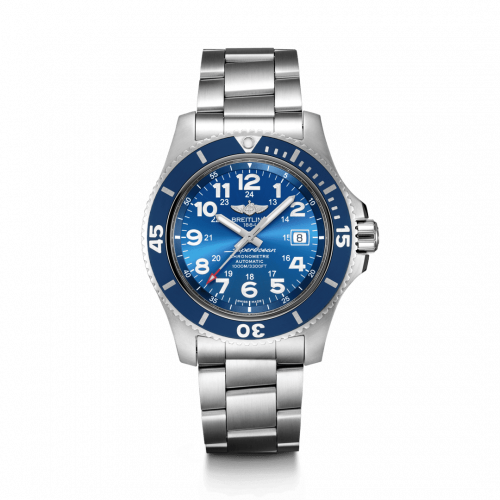Breitling Superocean II 44 Stainless Steel / Blue / Mariner Blue / Bracelet A17392D81C1A1 Breitling Superocean II 44 Stainless Steel / Blue / Mariner Blue / Bracelet A17392D81C1A1