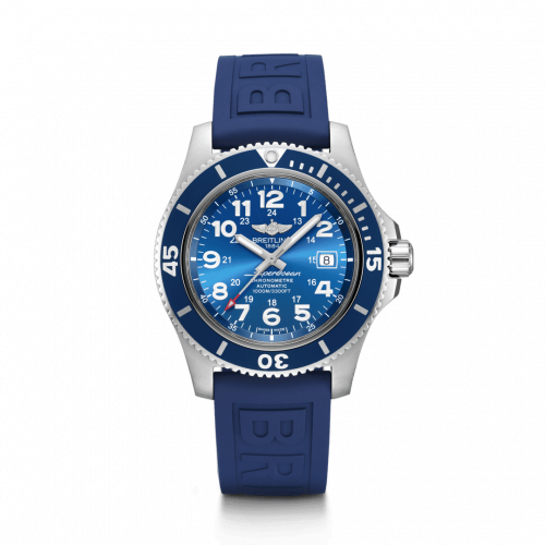 Breitling Superocean II 44 Stainless Steel / Blue / Mariner Blue / Rubber / Folding A17392D81C1S2