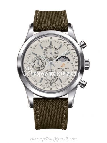Breitling Transocean Chronograph 1461 Stainless Steel / Silver / Military / Pin A1931012/G750/106W/A20BA.1 Breitling Transocean Chronograph 1461 Stainless Steel / Silver / Military / Pin A1931012/G750/106W/A20BA.1