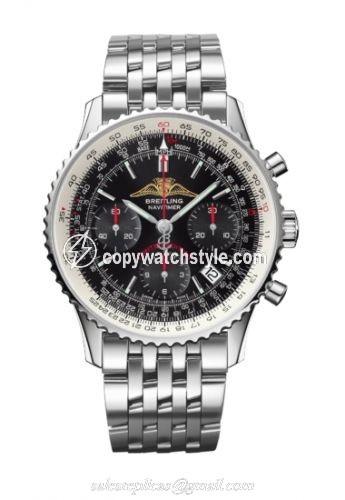 Breitling Navitimer 01 43 Stainless Steel / Black / Bracelet / AOPA A233225U/BD70/442A Breitling Navitimer 01 43 Stainless Steel / Black / Bracelet / AOPA A233225U/BD70/442A