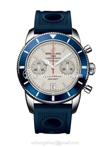 Breitling Superocean Heritage 44 Chronograph Stainless Steel / Blue / Silver / Rubber A2337016.G753.211S