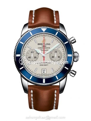 Breitling Superocean Heritage 44 Chronograph Stainless Steel / Blue / Silver / Calf A2337016.G753.433X