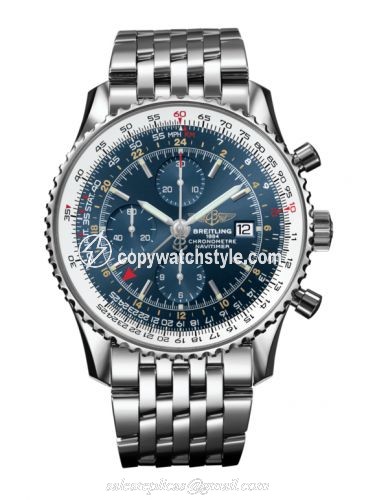 Breitling Navitimer World Stainless Steel / Blue / Bracelet A2432212.C651.443A Breitling Navitimer World Stainless Steel / Blue / Bracelet A2432212.C651.443A