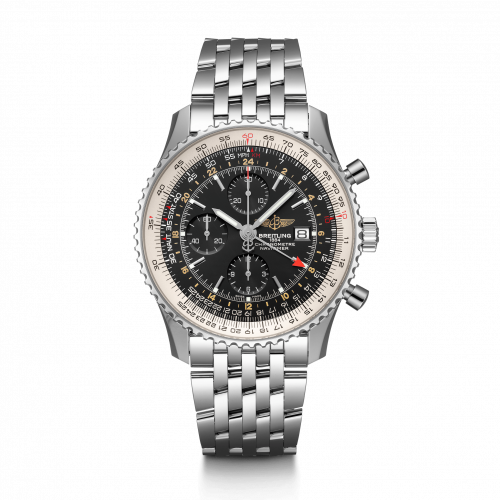 Breitling Navitimer World Stainless Steel / Black / Bracelet A24322121B1A1 Breitling Navitimer World Stainless Steel / Black / Bracelet A24322121B1A1
