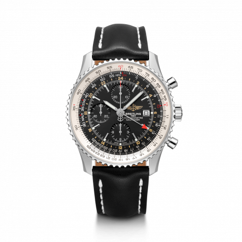 Breitling Navitimer World Stainless Steel / Black / Calf / Pin A24322121B1X1 Breitling Navitimer World Stainless Steel / Black / Calf / Pin A24322121B1X1