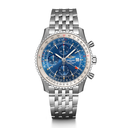 Breitling Navitimer World Stainless Steel / Blue / Bracelet A24322121C1A1
