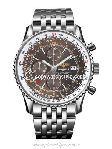 Breitling Navitimer World Stainless Steel / Panamerican Bronze / Bracelet A24322C8.Q604.443A